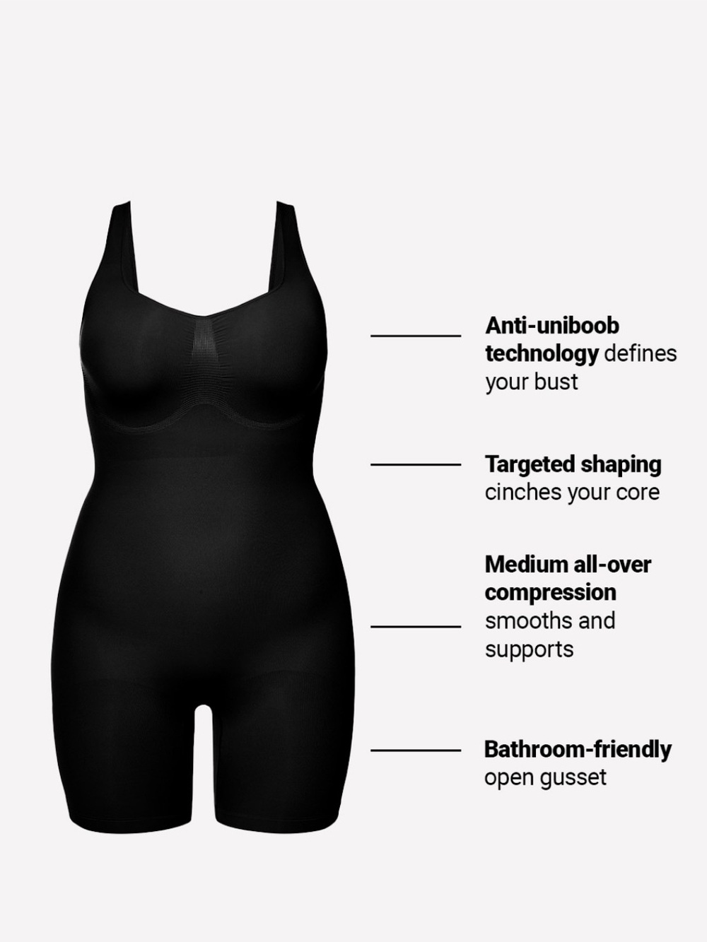 YITTY Black Girls' Shaping Jumpsuit Romper